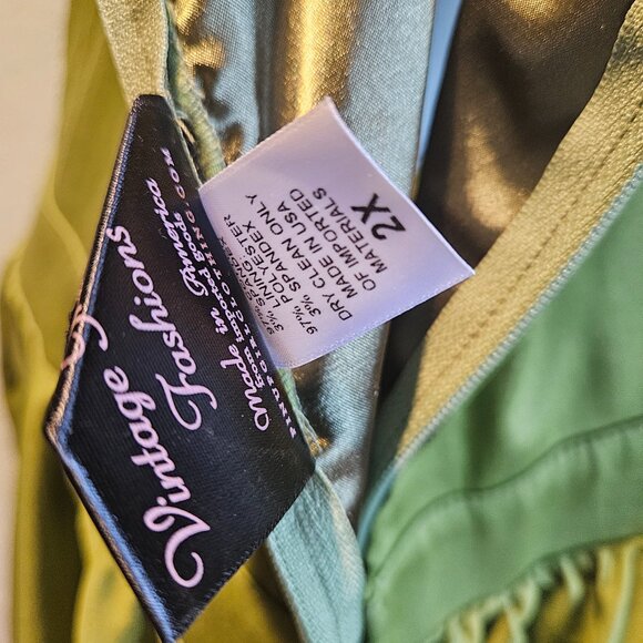 Pinup Girl Clothing Renee Dress- Olive - Picture 4 of 4